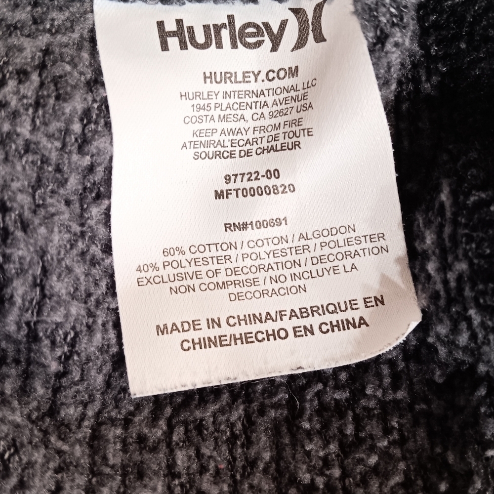 Large Mens Hurley Pullover Sweater - Picture 3 of 9